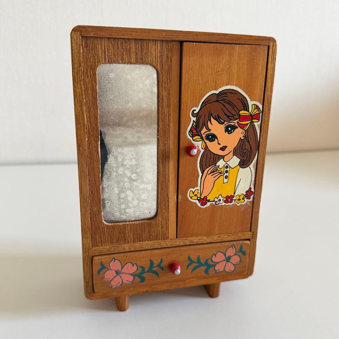 希少 昭和レトロ おままごと 婚礼家具 3点セット 木製 箪笥 ドレッサー