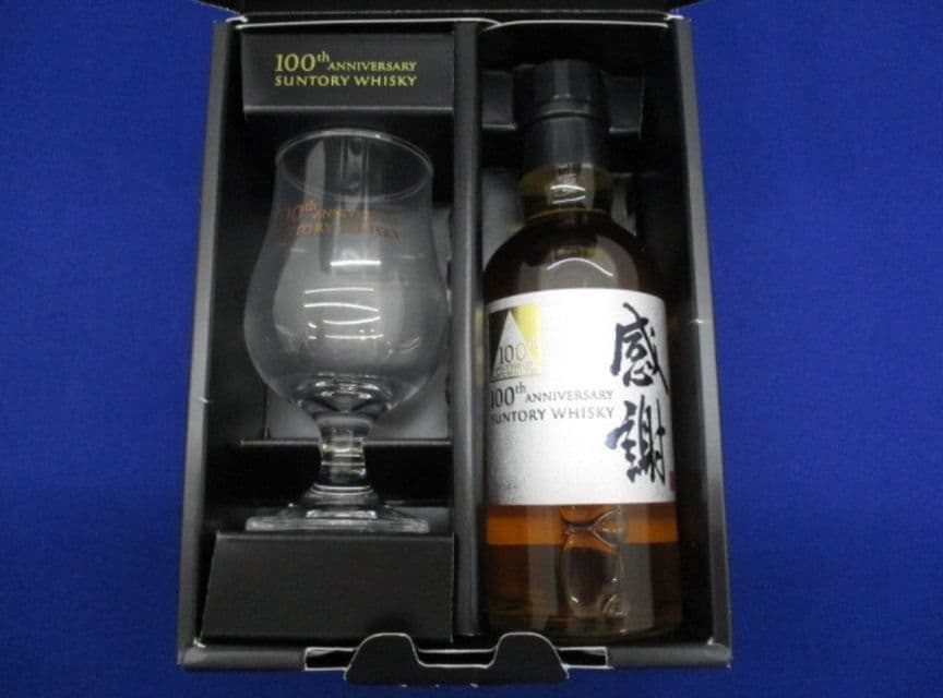 【未開栓】ウイスキー サントリー 100周年 感謝 180ml×1 43%