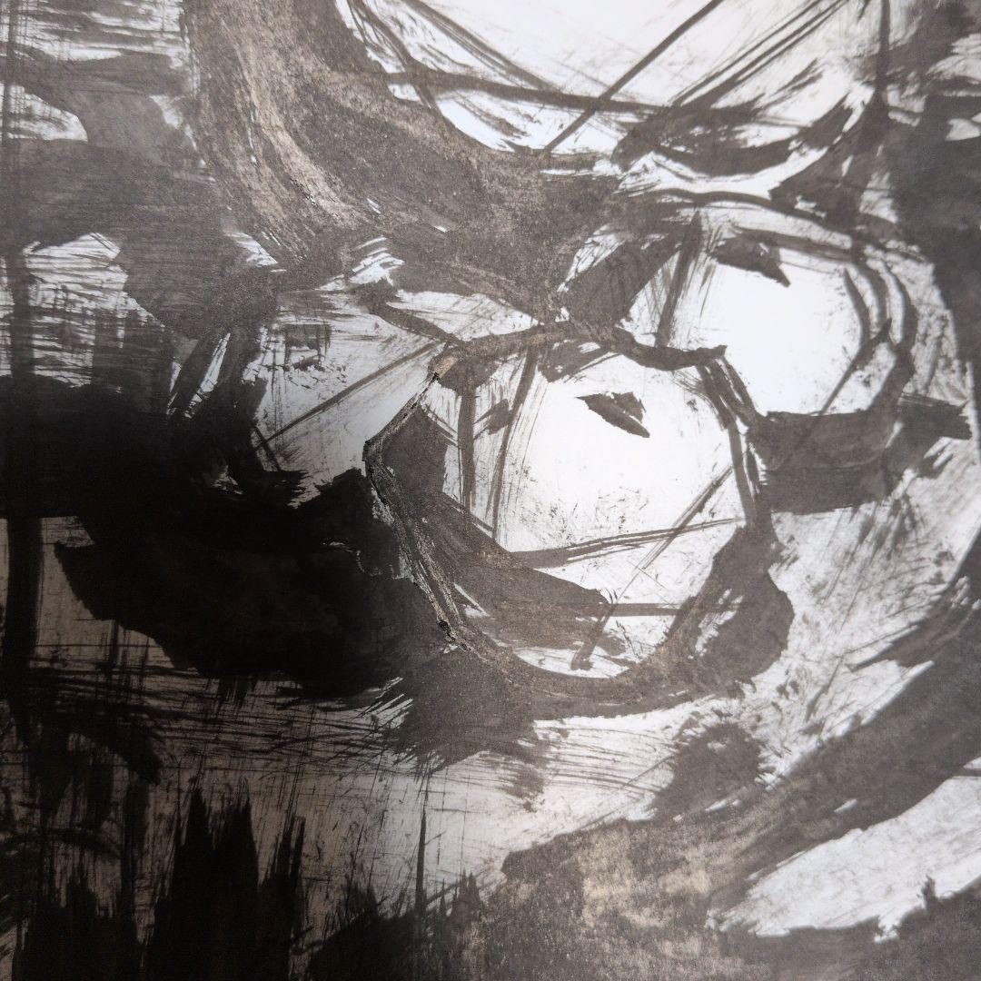 時の呼吸　NO.5　モノクロの静物抽象画