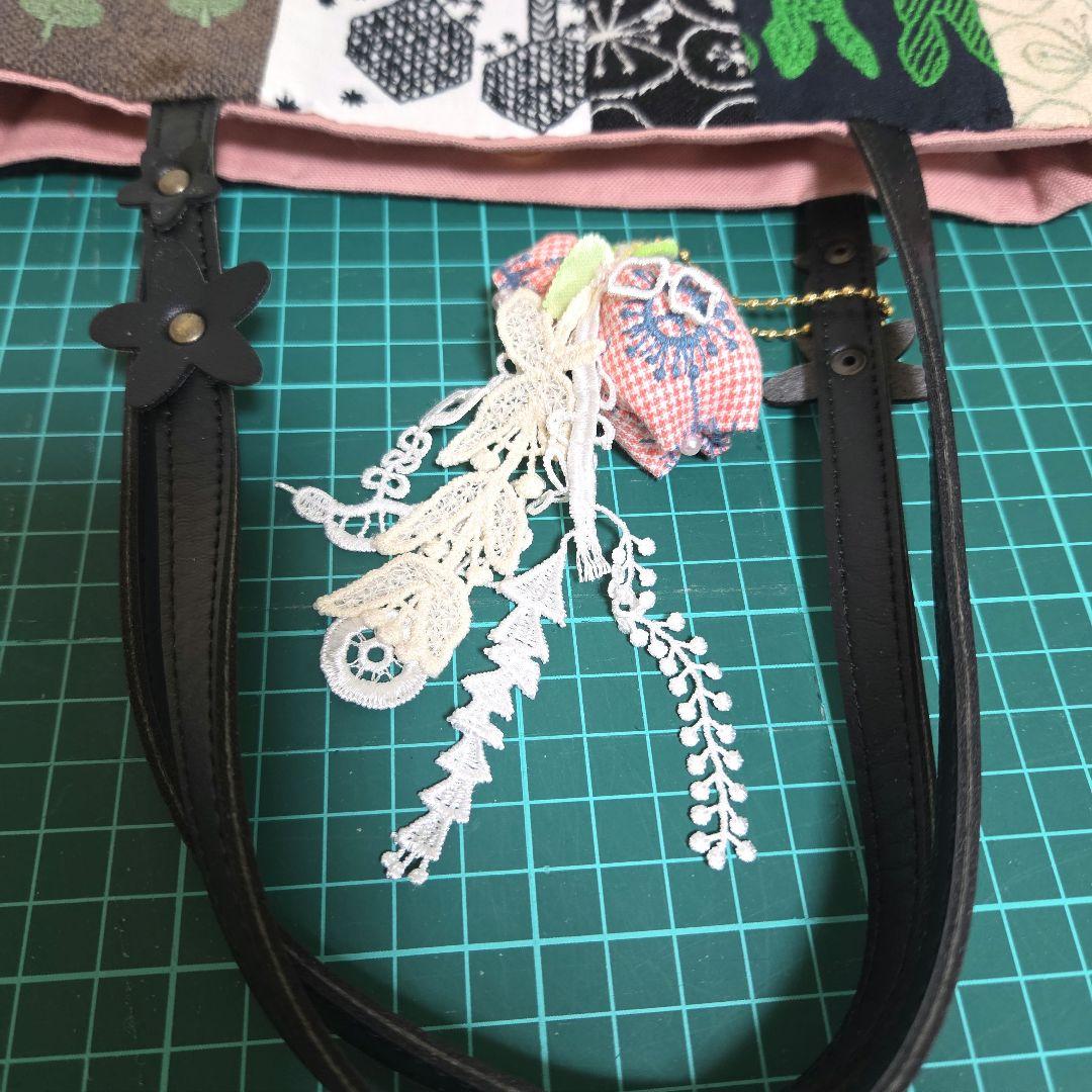 ハンドメイド　ミナペルホネン　トートバッグ　ミニ