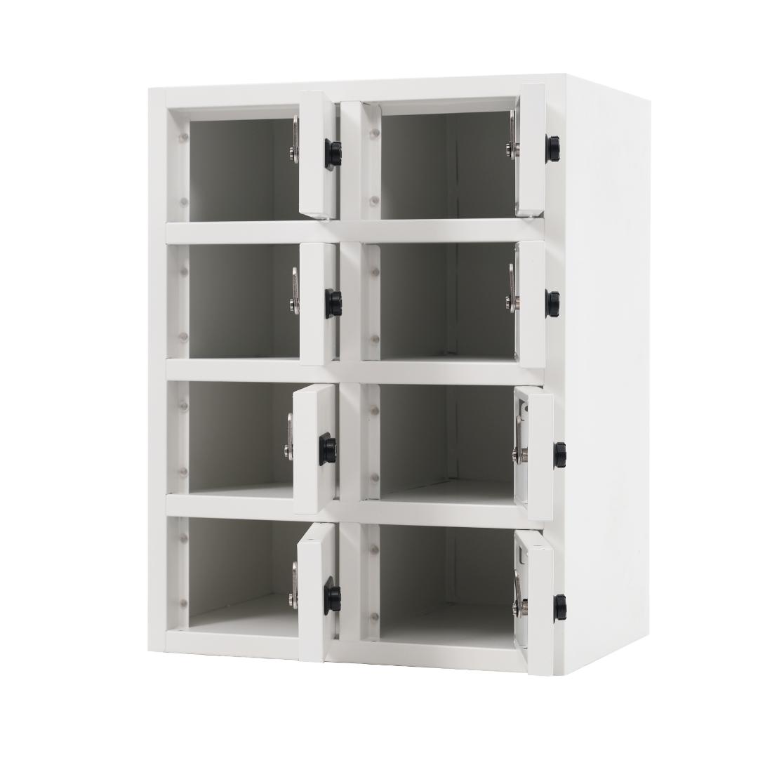 貴重品ロッカー 8人用 小型 貴重品 金庫セキュリティキャビネット ダイヤル錠