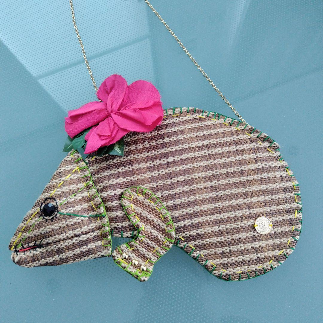 レア！未使用美品 ミュベール ヴィンテージ カメレオン 2way動物型バッグ