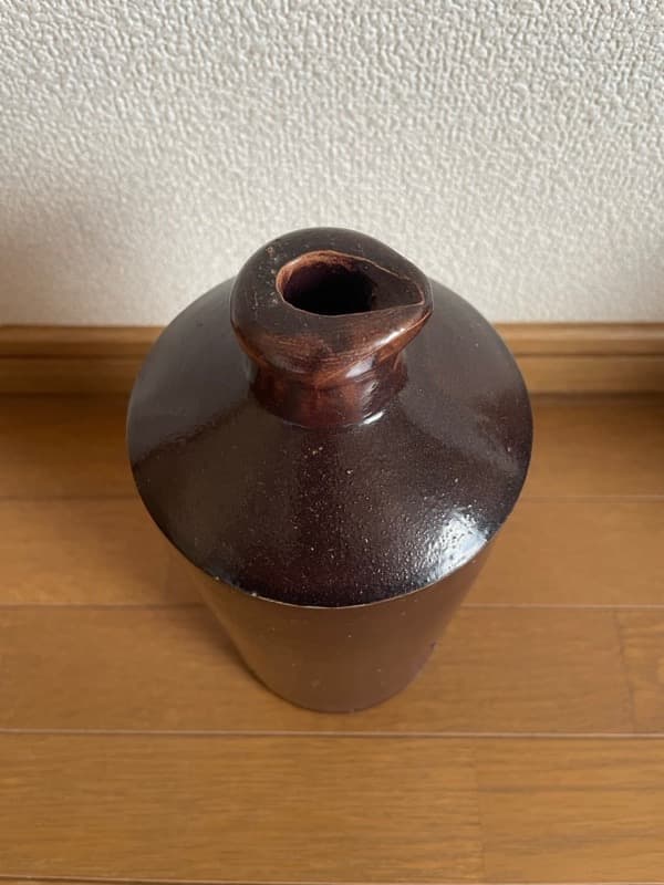 【明治末〜昭和初期】常滑焼 丸善 インク瓶 インク壺 一輪挿し