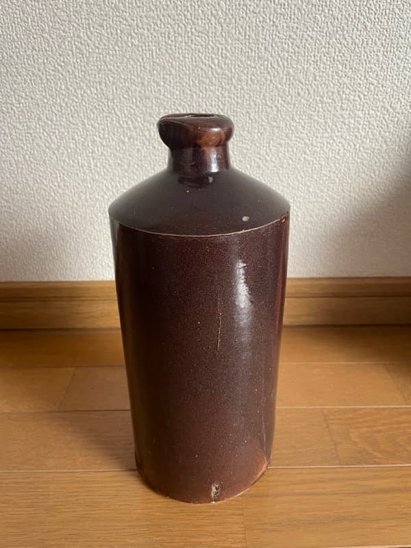 【明治末〜昭和初期】常滑焼 丸善 インク瓶 インク壺 一輪挿し