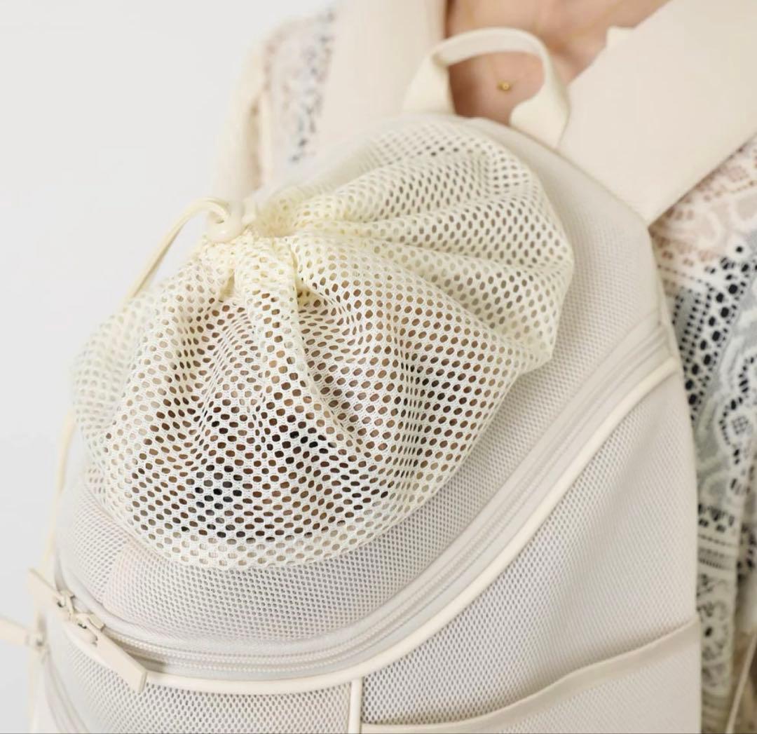 moncheri 軽量メッシュ巾着リュック Mサイズ