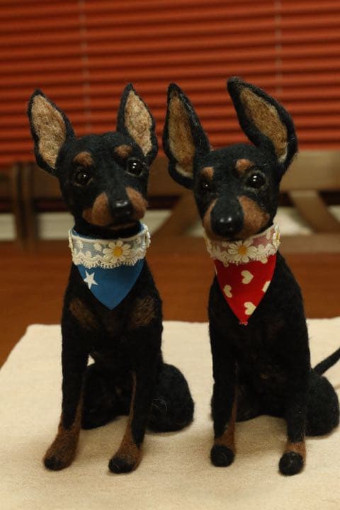 羊毛フェルト　トイマンチェスターテリア