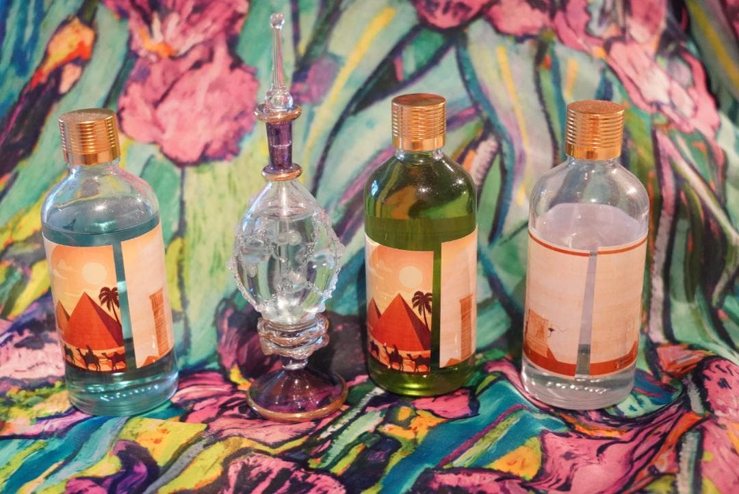 エジプト香油 KYPHI キフィ 香油セット ガラスボトル付き