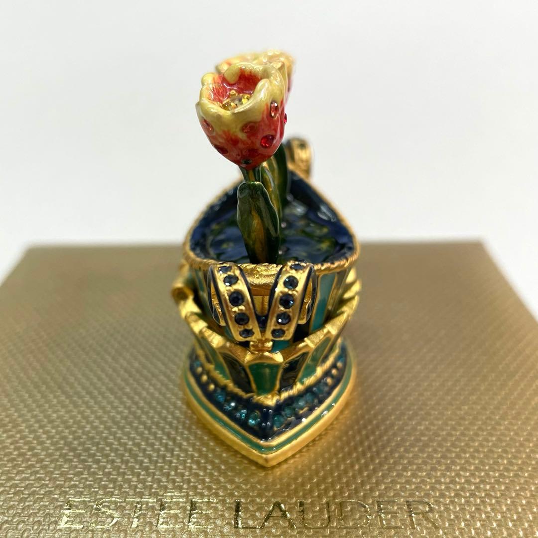 エスティローダー スワロフスキー 練り香水 チューリップカルテット 花 フラワー