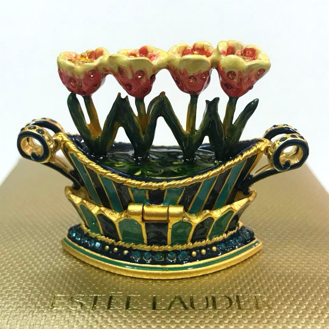 エスティローダー スワロフスキー 練り香水 チューリップカルテット 花 フラワー