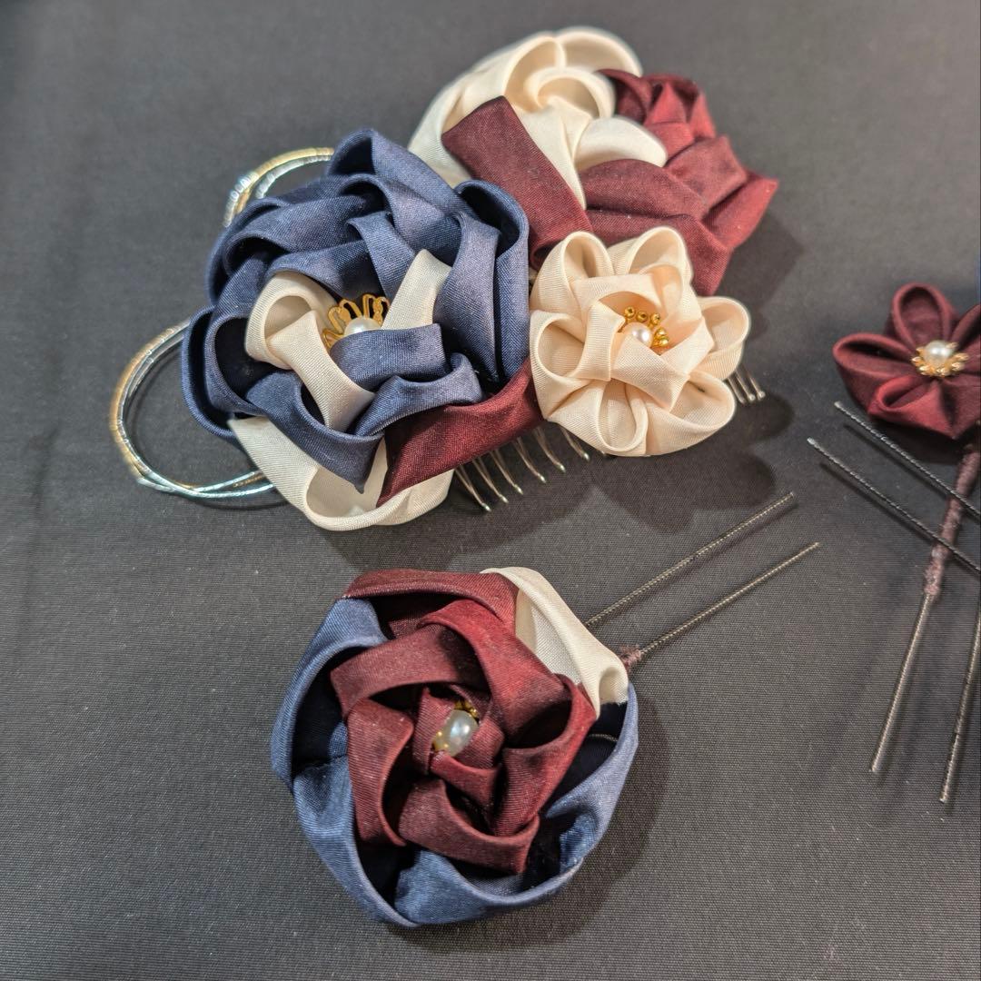 20260101-01 つまみ細工 髪飾り