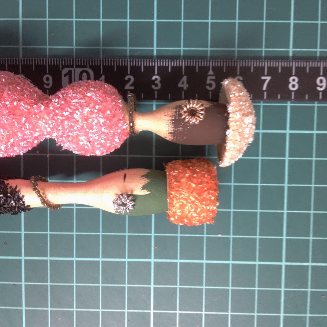 骨董１５ こけし３こけし人形 2体セット オリジナルボックス付き