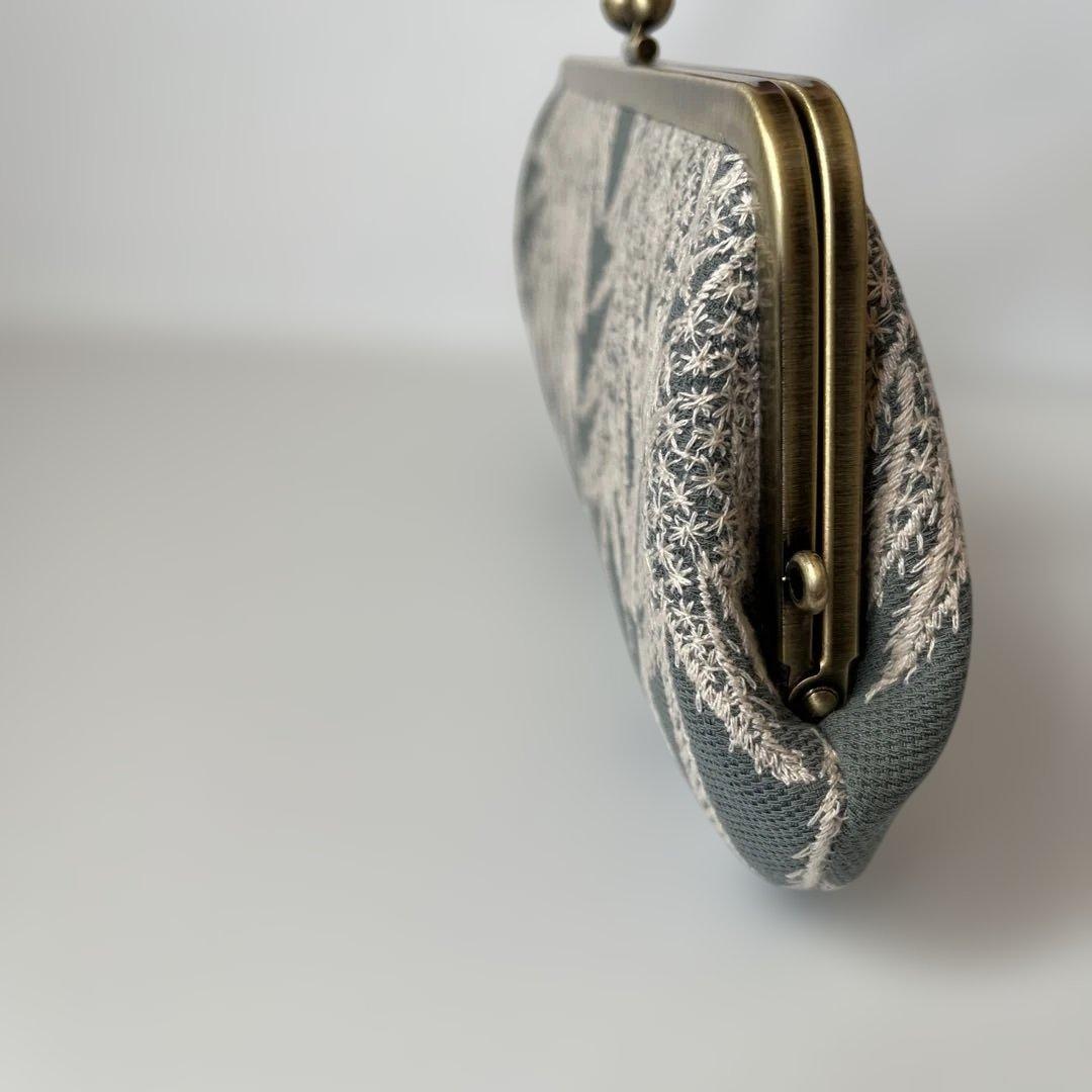 ハンドメイド　がま口長財布　ミナペルホネン　land theater