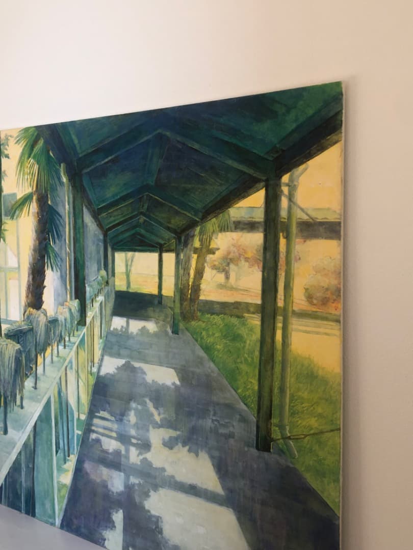 絵画　渡り廊下