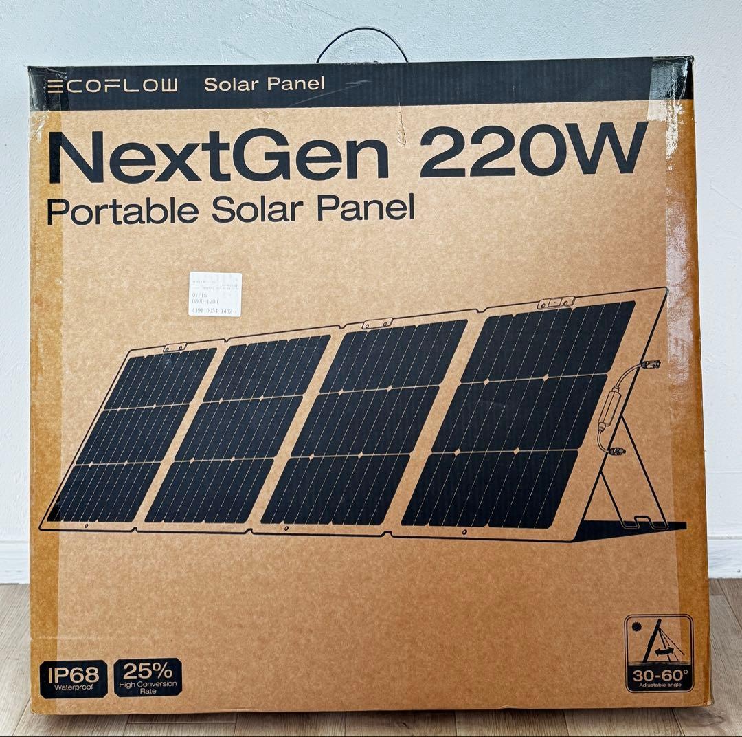 ⭐︎NEW EcoFlow220W Gen2 ソーラー片面パネル ⭐︎