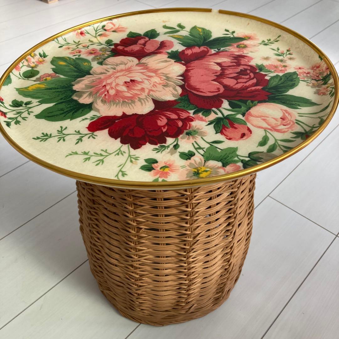 大寸ラタンカゴランドリーダストプランター多目的手編みバスケットアンティーク家具店