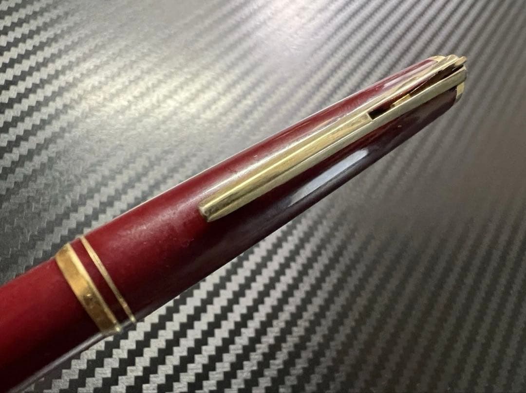 美品 モンブラン 281 ボルドー ボールペン 非売品アタッチメント付