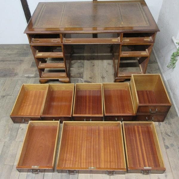 イギリス アンティーク 家具 デスク 机 書類整理 店舗什器 英国 6182e