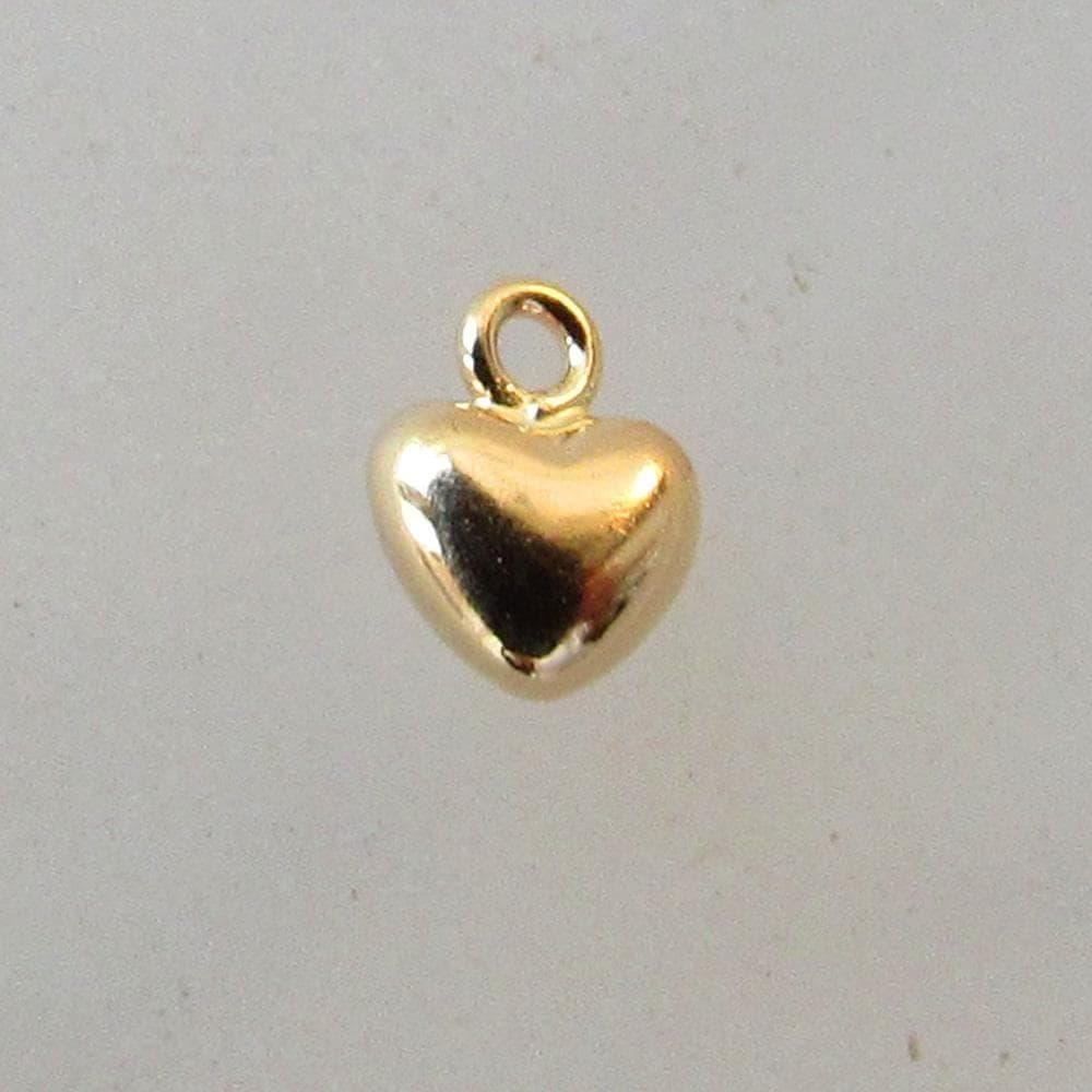 K18 ハート チャーム 18K ハンドメイド ピアス ネックレス パーツ M