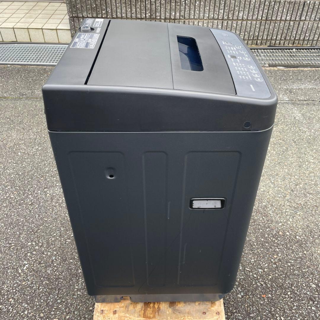 アイリスオーヤマ2024年製4.5㎏全自動洗濯機 マットブラック超美品 送料無料