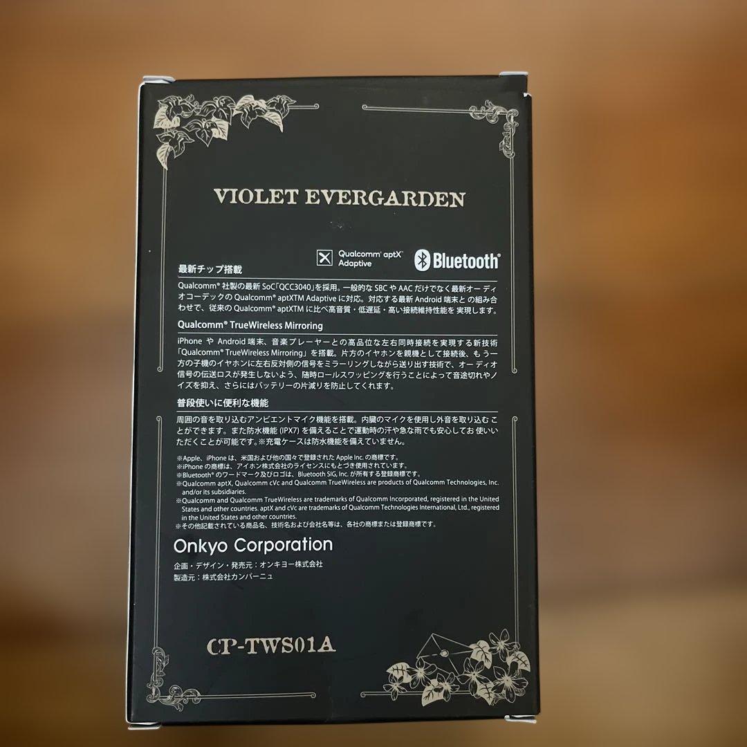片耳のみ正常動作 ヴァイオレットエヴァーガーデン イヤホン CP-TWS01A