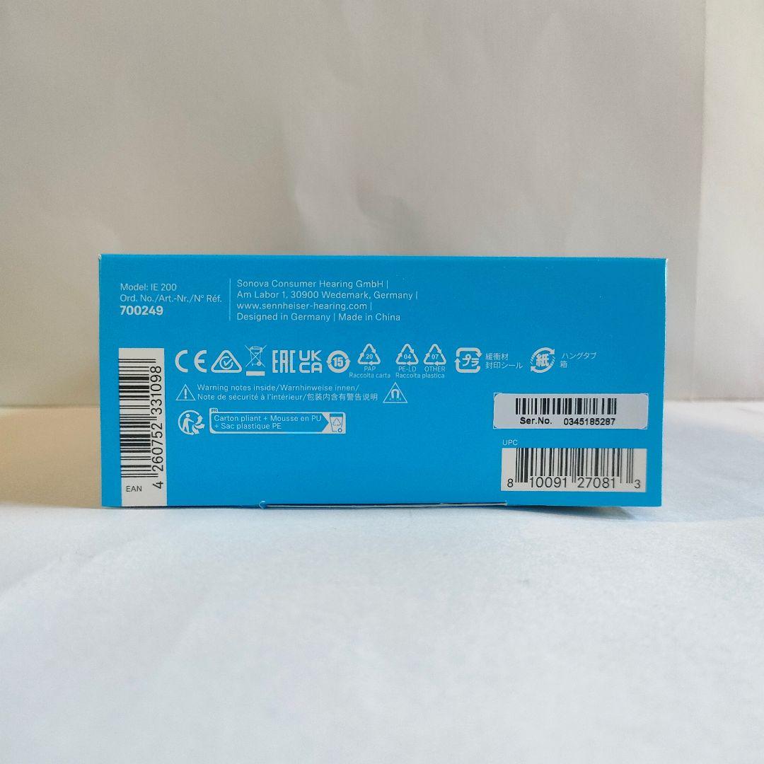 【美品】SENNHEISER ゼンハイザー IE 200 ブラック 有線イヤホン